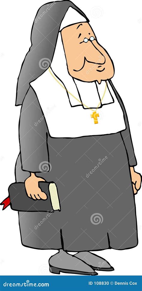Catholic Nun 1 Royalty Free Cartoon 108830