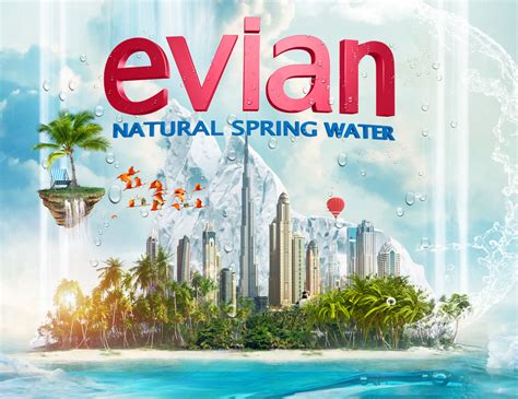 Icon Advertising Evian Natural Spring Water
