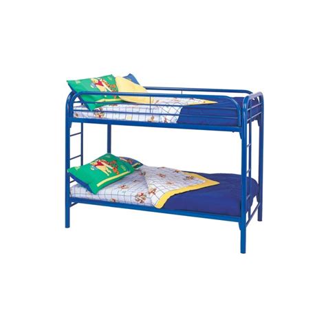 Morgan Over Bunk Bed Blue Twin 2256b By Coaster Furniture At