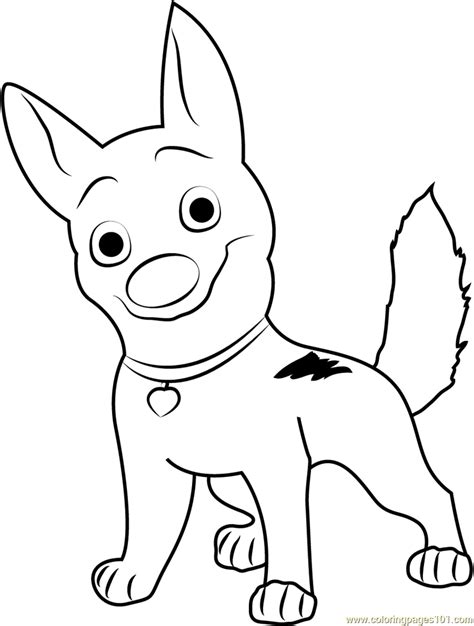 Happy Bolt Coloring Page For Kids Free Bolt Printable Coloring Pages