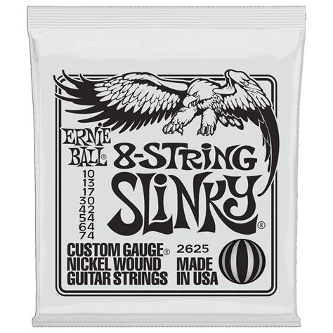 Ernie Ball 8 String Slinky 2625 010 074 Electric Guitar Strings