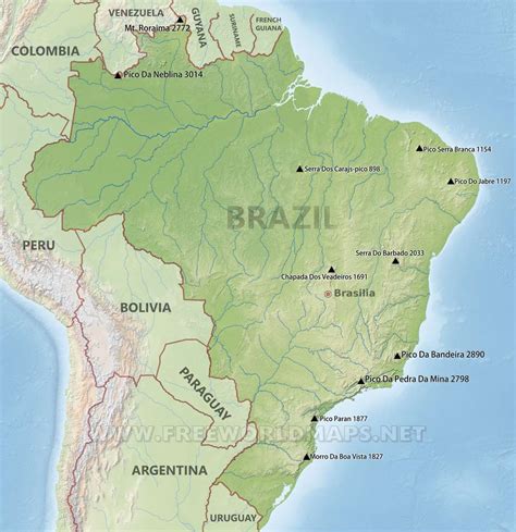 the geographical characteristics of brazil