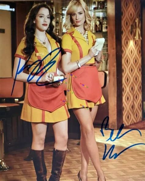 2 Broke Girls Kat Dennings Beth Behrs Autographed Signed 8x10 Photo Rep 989 Picclick