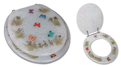 Toilet Seats With Lifelike Butterflies Seahorses And Fish Themes