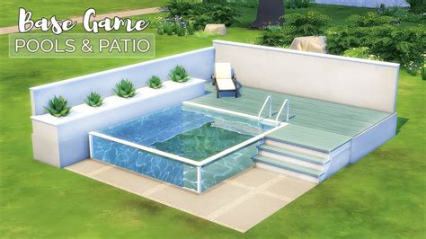 Pools And Patios • Backyard Ideas Base Game Tutorial No Cc Or Mods