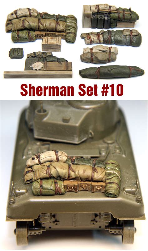 Sh010 135 Sherman Engine Deck And Stowage Set 10 Brookhurst Hobbies