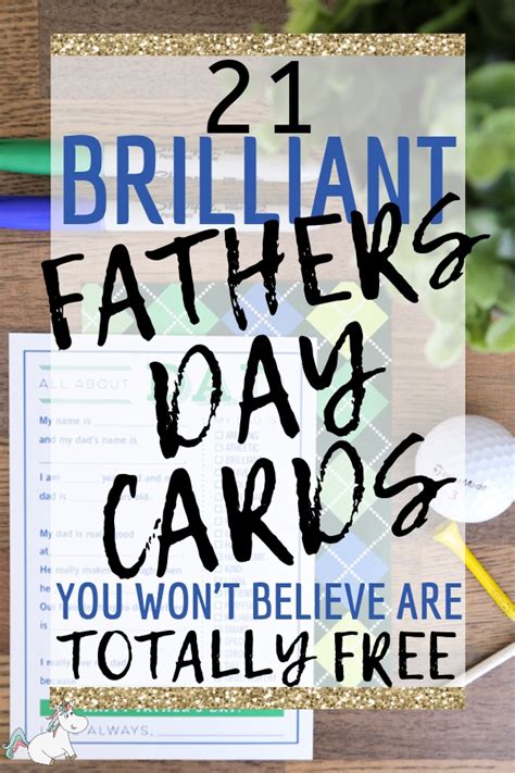 Find the perfect fathers day card in minutes! 21 Best Printable Fathers Day Cards Dad Will Love! | The ...