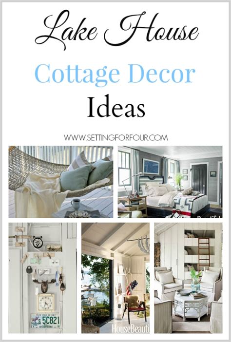 So, whether you're building a designer house, thinking about home decorating ideas on a budget, looking for contemporary decor or country home decor, creating a scrapbook of display home photos you. Lake House Cottage Decor - Setting for Four