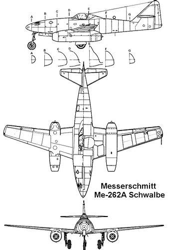 Messerschmitt Me 262a 3v Messerschmitt Messerschmitt Me 262 Wwii