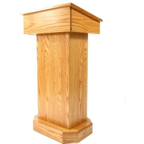 Oak Senator Deluxe Handcrafted Hardwood Speaker Stand Lectern Podiumstop