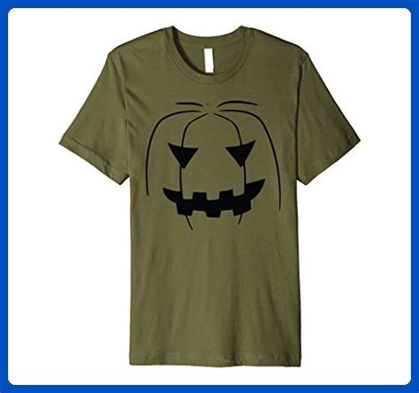 Mens Scary Pumpkin Head Halloween T Shirt 2xl Olive Holiday And