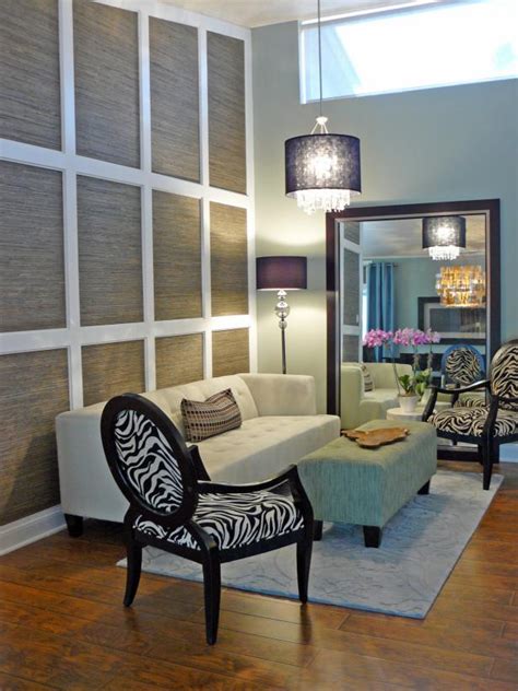 Zebra accent chair faux animal print armless side dining chic brown cream beige. Zebra Print Chair | HGTV
