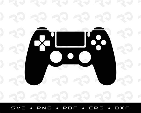 PS4 Dualshock Gamer Gaming Controller SVG PNG PDF Eps Dxf Cricut