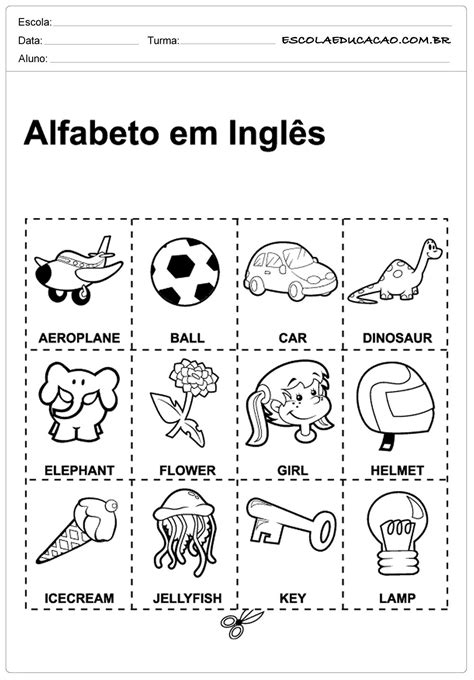 Alfabeto Em Ingles 6 Ano