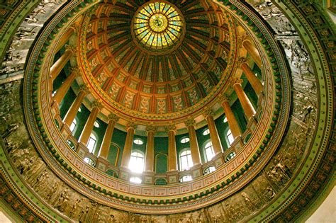 The Dome Of The State Capitol Building In Springfield Illinois