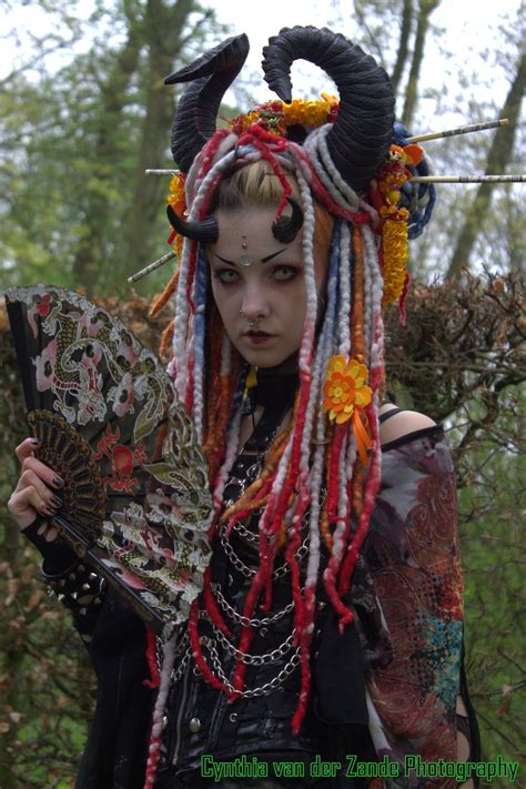Elfia 2015 Model Psychara Crazy Costumes Gothic Chic Dreadlock Styles