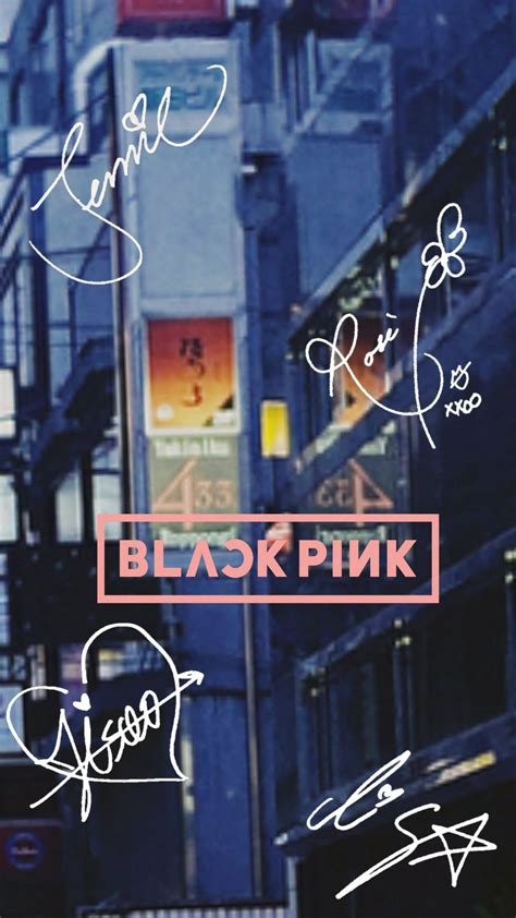 Blackpink Signatures Wallace Kpop Blackpink Lisa Blackpink Wallpaper