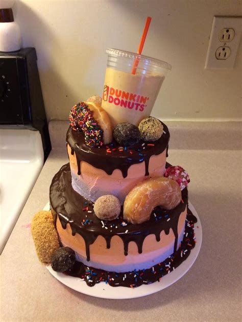 Come celebrate all day long at your local dunkin' donuts, where coffee loves donuts. Dunkin Donuts Birthday Cake#Birthday#cakes | Donut ...
