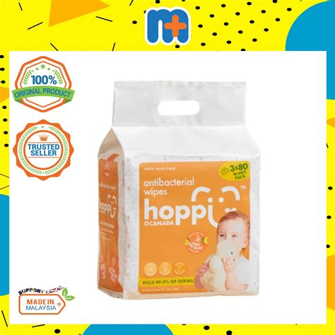 MPLUS HOPPI Antibacterial Baby Wet Wipes S