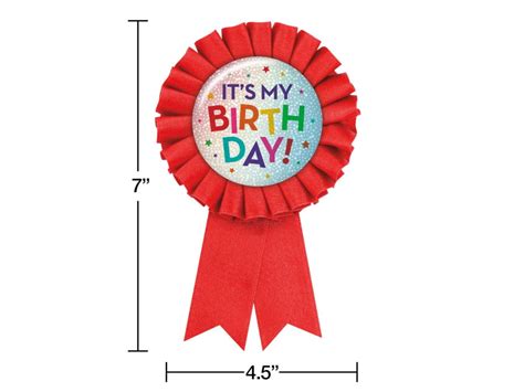 Its My Birthday Award Ribbon The Party Warehouse