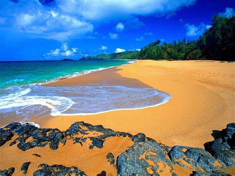 Beautiful Kauai Beach Of Hawaii Trip Area