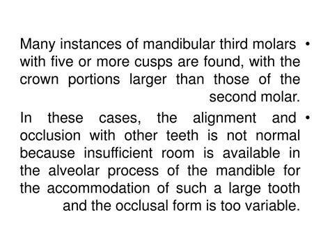 Ppt The Permanent Mandibular Third Molars Powerpoint Presentation