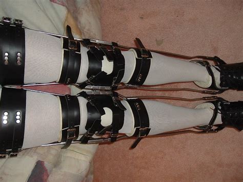 Flickriver Photoset Full Thigh Rear Band Double Buckled Kafo Leg Braces By Kafomaker