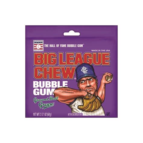 Big League Chew Bubble Gum Grape 60 Gr Bubble Roma
