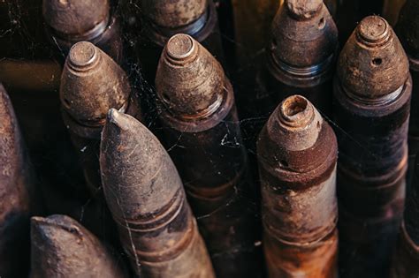 Ammunition During The Second World War Closeup Fotografie Stock E