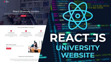 React JS University Website Project Tutorial For Beginners PART 1