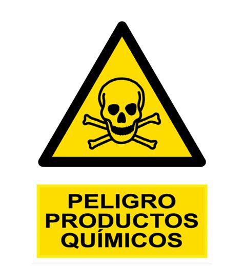 Señal Cartel De Peligro Productos Químicos Seguridad Ríos Y Ortiz Sl
