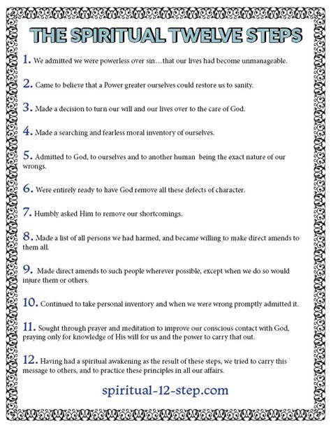 Resources The Spiritual 12 Steps