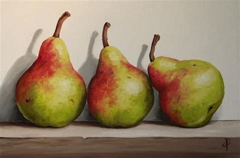 Daily Paintworks Original Fine Art Jane Palmer Pear Art Fruit