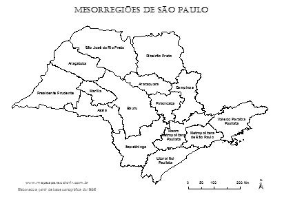 Principal Images Mapa De Sao Paulo Interior Br Thptnvk Edu Vn