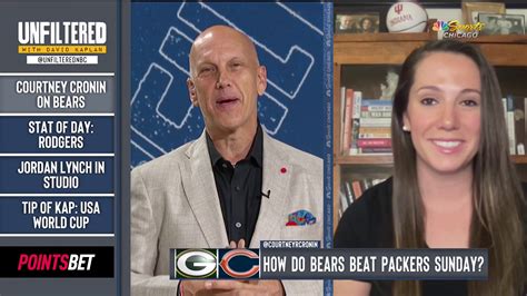 courtney cronin bears must run the ball to beat packers nbc sports chicago