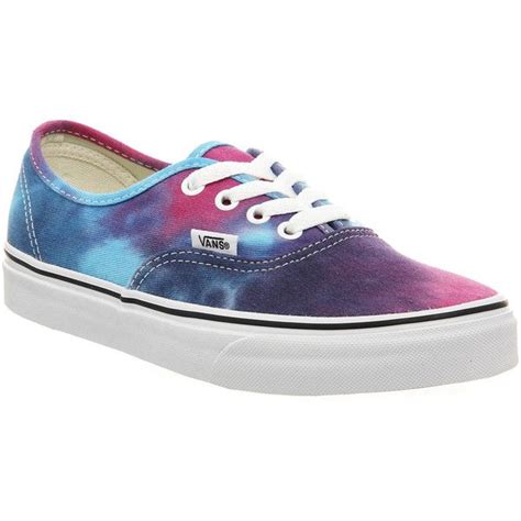 Count the number of eyelet pairs on your shoe. Vans Authentic found on Polyvore featuring shoes, sneakers, vans, trainers, tie dye pink, unisex ...