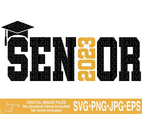 Senior 2023 Svg Class Of 2023 2023 Graduate Seniors