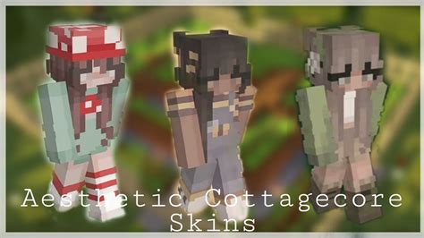 Minecraft Aesthetic Cottagecore Skins 🍄 No Links Youtube