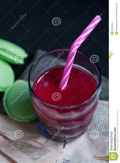 Fresh Organic Cranberry Juice Stock Image Image Of Berry