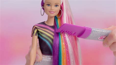 Barbie Rainbow Sparkle Hair Doll Smyths Toys Youtube