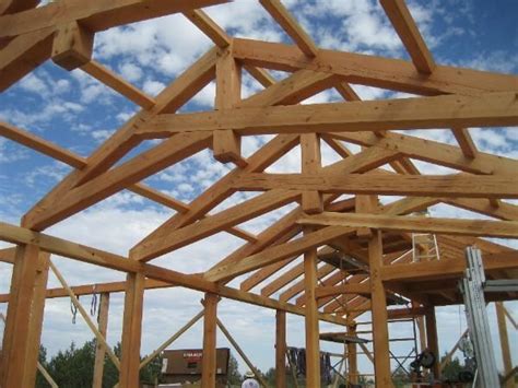 Handsome Scissor Trusses With King Post From Oregon Timberworks