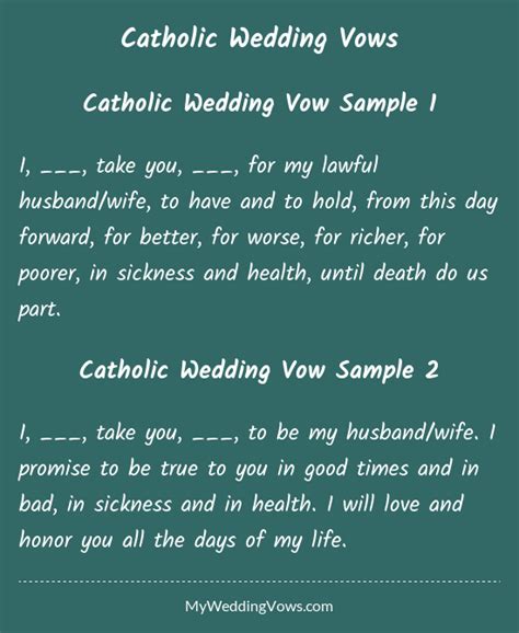 catholic wedding ceremony script