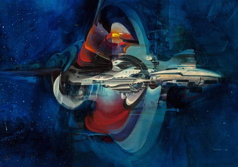 2975x2100 John Berkey Digital Art Spaceship Space Universe Science