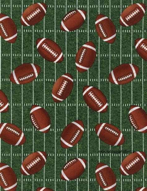 Football Fabric Timeless Treasures Gail C4819 Green Sports