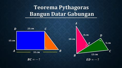 Teorema Pythagoras Pada Bangun Datar Gabungan YouTube