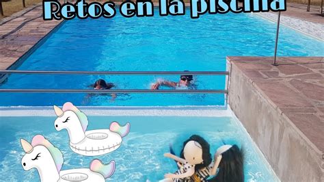 Retos En La Piscina🧜🏻‍♀️🧜🏻‍♀️ Youtube