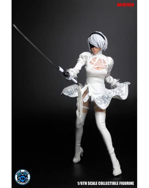 New Product Super Duck Set026 1 6 Scale White Sexy Robot Costume Set