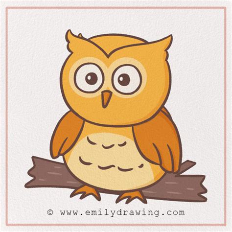 How To Draw An Owl Emily Drawing