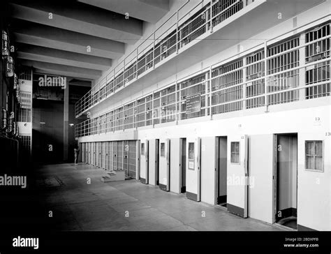 Cell Block D Alcatraz Black And White Stock Photos And Images Alamy