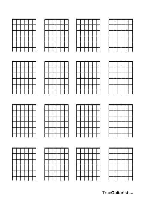 6 String Guitar Chord Chart